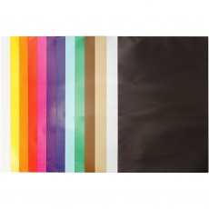 Glanzpapier, 24x32 cm, 80 g, Sortierte Farben, 1x50Bl./ 1 Pck