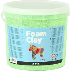 Foam Clay® , Neongrün, 560g/ 1 Eimer