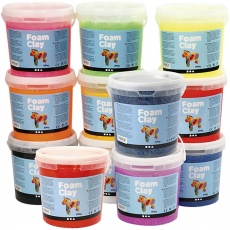 Foam Clay® , Inhalt kann variieren , Sortierte Farben, 12x560g/ 1 Pck