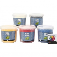 Silk Clay®, Primärfarben, 5x650g/ 1 Pck