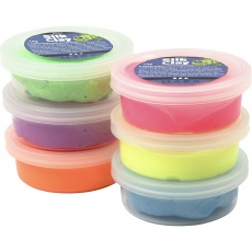 Silk Clay®, Neonfarben, 6x14g/ 1 Pck