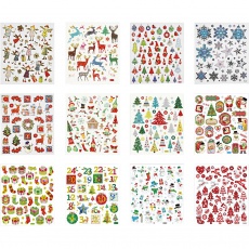 Stickerbuch, Weihnachten, 15x16,5 cm, 2x12Bl./ 1 Pck