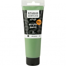 Creall Studio Acrylfarbe, Deckend, olive green (59), 1x120ml/ 1 Fl.