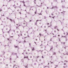 Rocailleperlen, D 3 mm, Größe 8/0 , Lochgröße 0,6-1,0 mm, Rosa mattiert, 25g/ 1 Pck