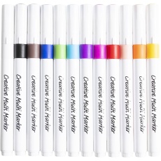 Kreativ Multi Marker, Strichstärke 4 mm, Sortierte Farben, 12Stk/ 1 Pck