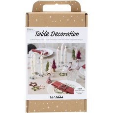 Kreativ Set Tischdeko, Engel, Weihnachtsbäume, Sterne, Sortierte Farben, 1Pck/ 1 Pck