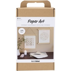 Kreativ Set Papierkunst, Papier zum Aufhängen, Creme, 1Pck/ 1 Pck