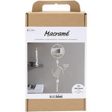 Kreativ Set Macramé, Mobile, Grau, Creme, 1Pck/ 1 Pck