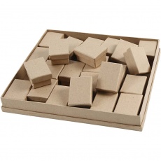 Schachteln, H 3,5 cm, Größe 5x7 cm, 24 Stk/ 24 Pck