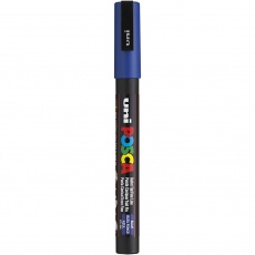 Posca Marker , Strichstärke 0,9-1,3 mm, Blau, 1Stk/ 1 Stk