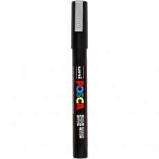 Posca Marker , 0,9-1,3 mm, fine, Silber, 1 Stk