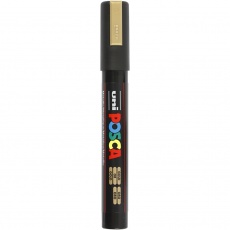 Posca Marker , 2,5 mm, medium, Gold, 1 Stk