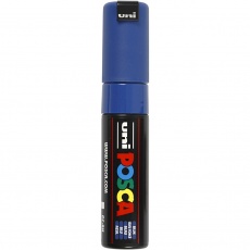 Posca Marker , 8 mm, broad, Blau, 1 Stk