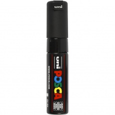 Posca Marker , 8 mm, broad, Schwarz, 1 Stk