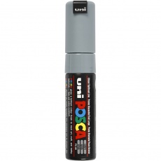 Posca Marker , 8 mm, broad, Grau, 1 Stk