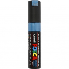 Posca Marker , 8 mm, broad, Metallic-Blau, 1 Stk