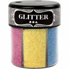 Glitter, Sortierte Farben, 6x13g/ 1 Dose