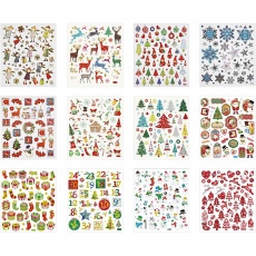 Stickerbuch, Weihnachten, 15x16,5 cm, 1x12Bl./ 1 Pck