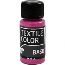 Textilfarbe, Pink, 1x50ml/ 1 Fl.