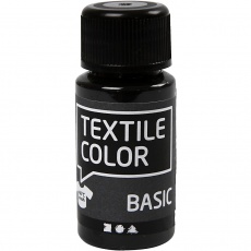 Textilfarbe, Schwarz, 50 ml/ 1 Fl.