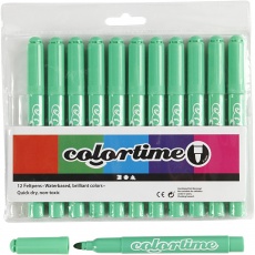 Colortime Marker, Strichstärke 5 mm, Hellgrün, 1x12Stk/ 1 Pck