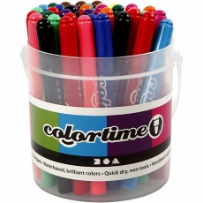 Colortime Marker, Strichstärke 5 mm, Sortierte Farben, 1x42Stk/ 1 Pck
