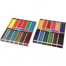 Colortime Buntstifte, Mine 4+5 mm, Sortierte Farben, 288Stk/ 1 Pck