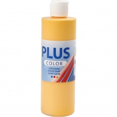 Plus Color Bastelfarbe, Sonnengelb, 250ml/ 1 Fl.