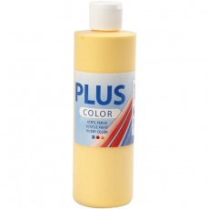 Plus Color Bastelfarbe, Krokusgelb, 250ml/ 1 Fl.