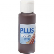 Plus Color Bastelfarbe, Schokolade, 60ml/ 1 Fl.