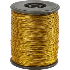 Anhängerband, Dicke 0,5 mm, Gold, 1x100m/ 1 Rolle