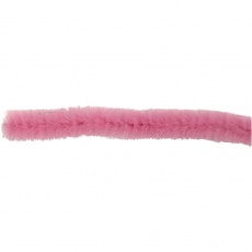 Chenilledraht, L 30 cm, Dicke 6 mm, Pink, 50Stk/ 1 Pck