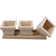 Blumentopf-Set, 27x9x9 cm, 1 Set