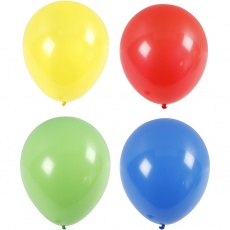 Riesenballons, Riesengröße, D 41 cm, Blau, Grün, Rot, Gelb, 1x4Stk/ 1 Pck