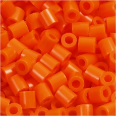 Fotoperlen, Größe 5x5 mm, Lochgröße 2,5 mm, medium, Orange (13), 6000Stk/ 1 Pck