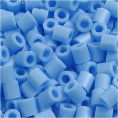 Fotoperlen, Größe 5x5 mm, Lochgröße 2,5 mm, medium, Pastellblau (23), 6000Stk/ 1 Pck