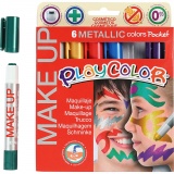 Playcolor Make up, Metallic, Sortierte Farben, 6x5g/ 1 Pck