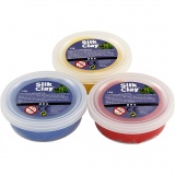 Silk Clay®, Blau, Rot, Gelb, 3x14g/ 1 Pck