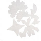 Formmatten, Geometrische Formen, H 6-13 cm, Transparent, 1x5Stk/ 1 Pck