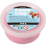 Foam Clay® , Glitter, Rosa, 1x35g/ 1 Dose