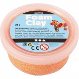 Foam Clay® , Glitter, Orange, 1x35g/ 1 Dose