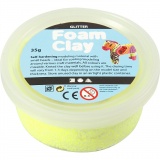 Foam Clay® , Glitter, Gelb, 1x35g/ 1 Dose
