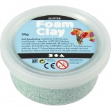 Foam Clay® , Glitter, Hellgrün, 1x35g/ 1 Dose
