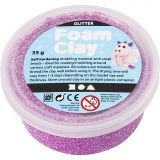 Foam Clay® , Glitter, Flieder, 1x35g/ 1 Dose