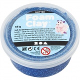 Foam Clay® , Glitter, Blau, 1x35g/ 1 Dose
