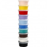 Silk Clay®, Basic 1, Sortierte Farben, 10x40g/ 1 Pck