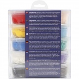 Silk Clay®, Basic 1, Sortierte Farben, 10x40g/ 1 Pck