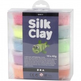 Silk Clay®, Basic 2, Sortierte Farben, 10x40g/ 1 Pck