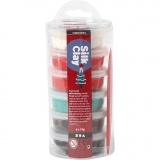 Silk Clay®, Weihnachtsfarben, 14 g/ 6 Pck