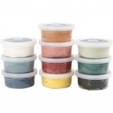 Silk Clay®, sanfte, dezente Farben, 10x40g/ 1 Pck